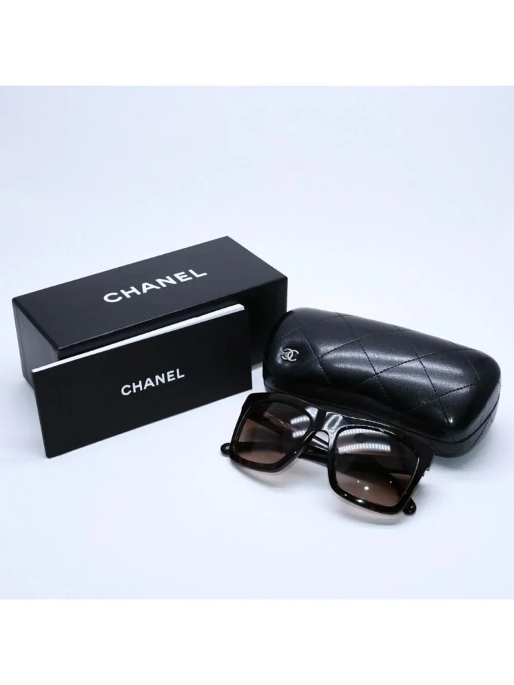Chanel Sunglasses Eyewear CC Logo Brown Acetate